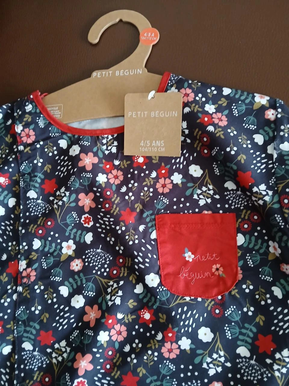 blouse tablier peinture fille petit beguin 104/110 cm 4/5 ans – photo 3